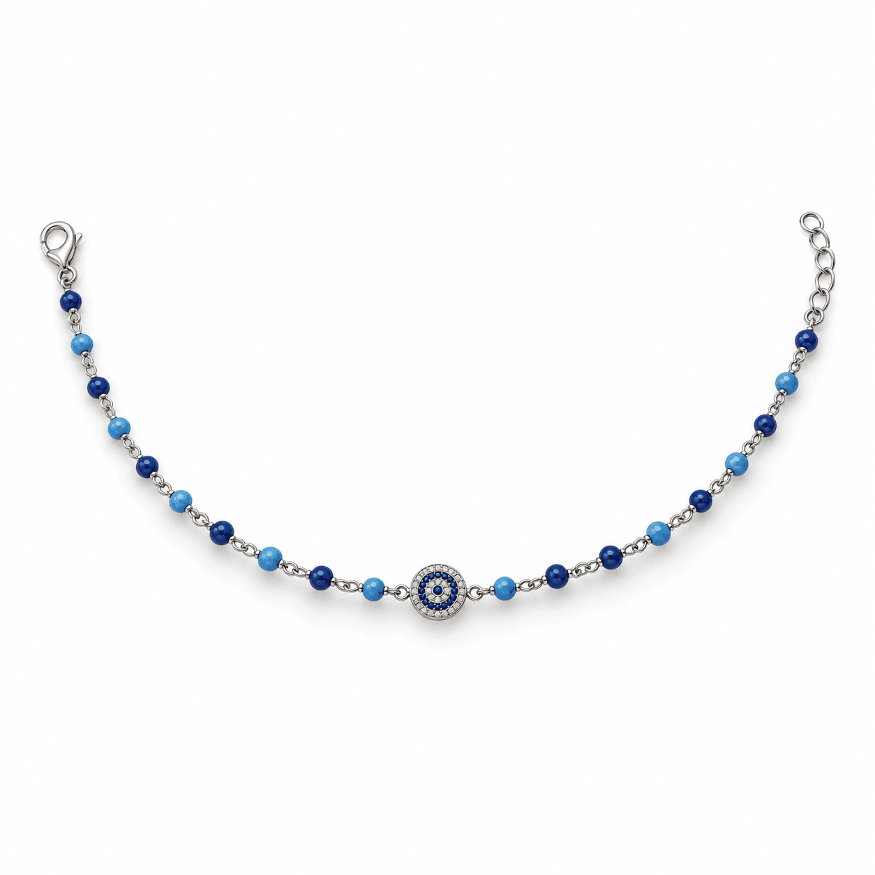 Βραχιόλι BeJewelled · Silver Blue Eye Bracelet