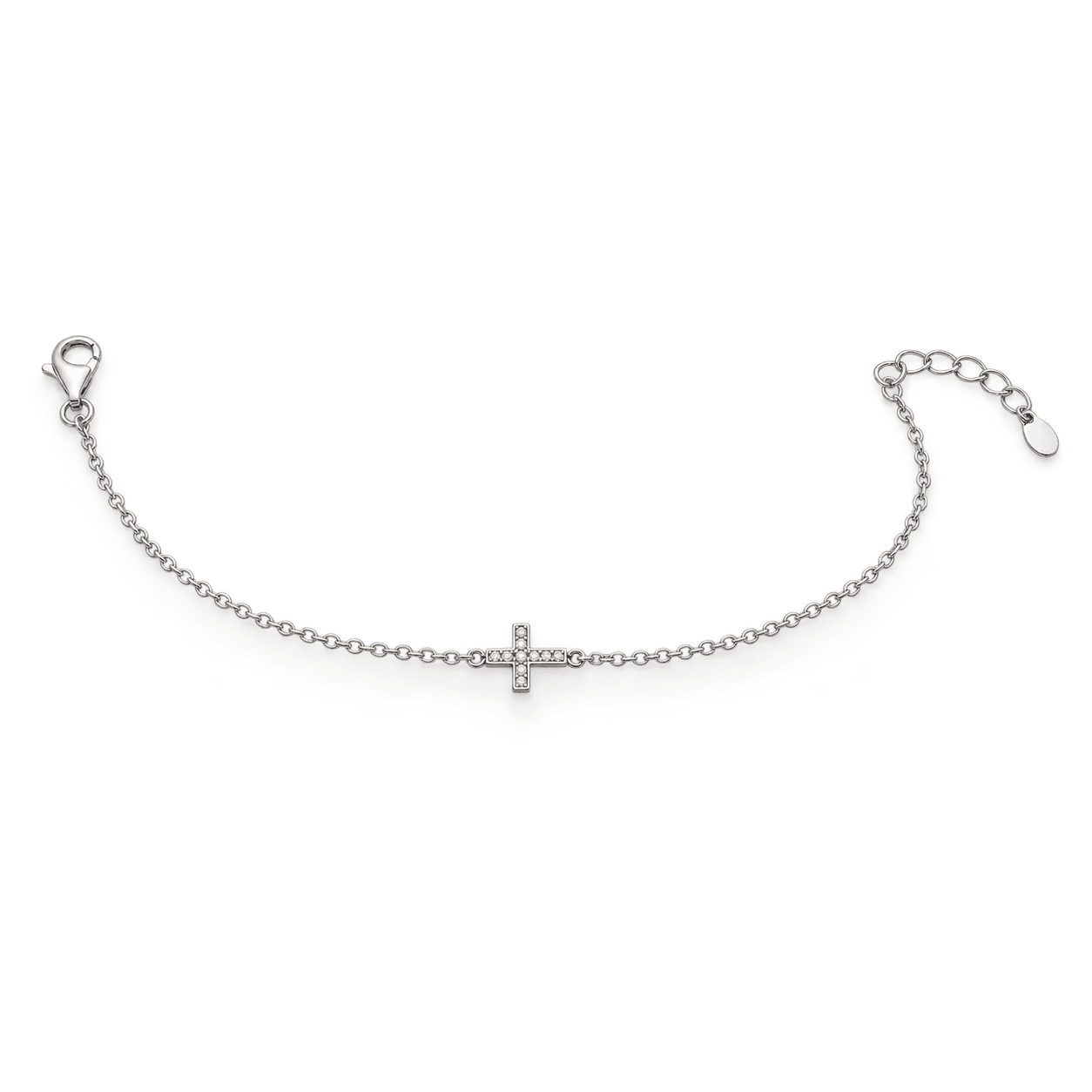 Βραχιόλι BeJewelled · Silver Cross Bracelet