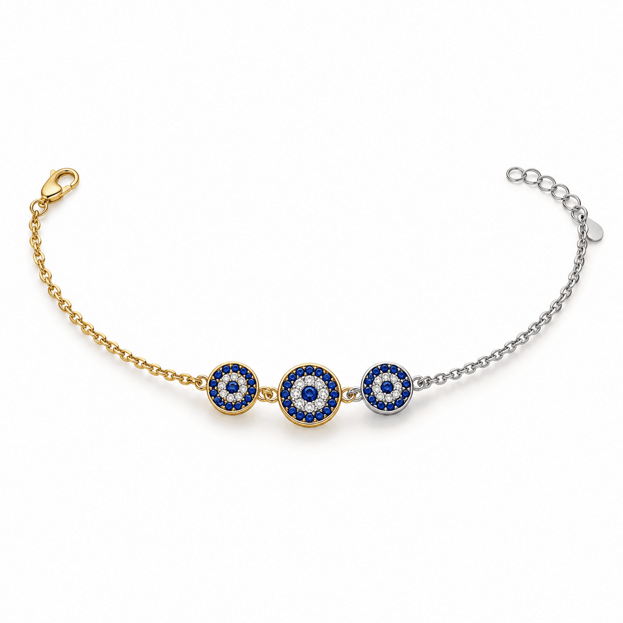 Βραχιόλι BeJewelled · Three Medallion Eye Bracelet