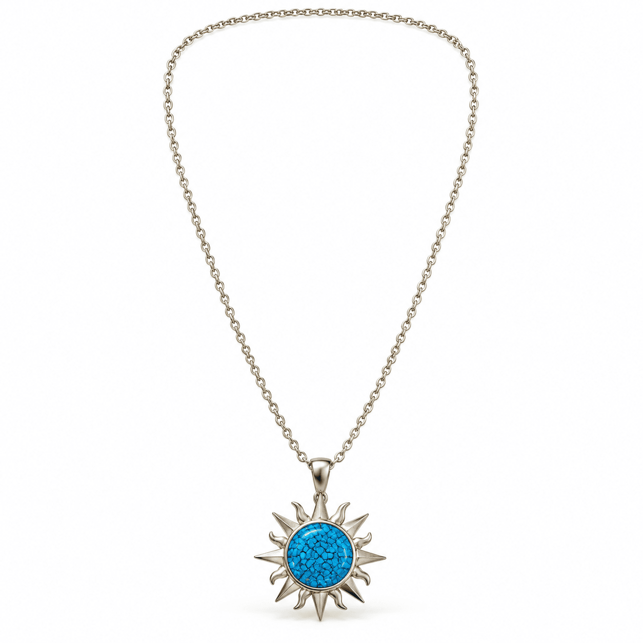 Κολιέ BeJewelled · Ornate Turquoise Medallion