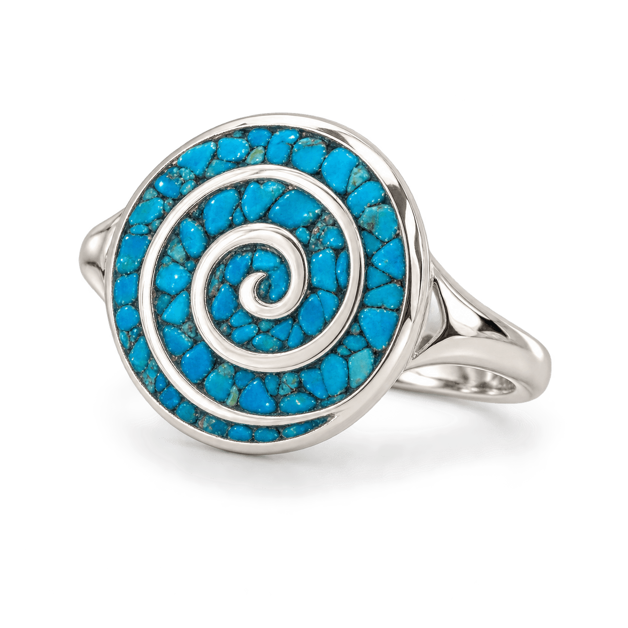 Δαχτυλίδι BeJewelled · Turquoise Spiral Ring