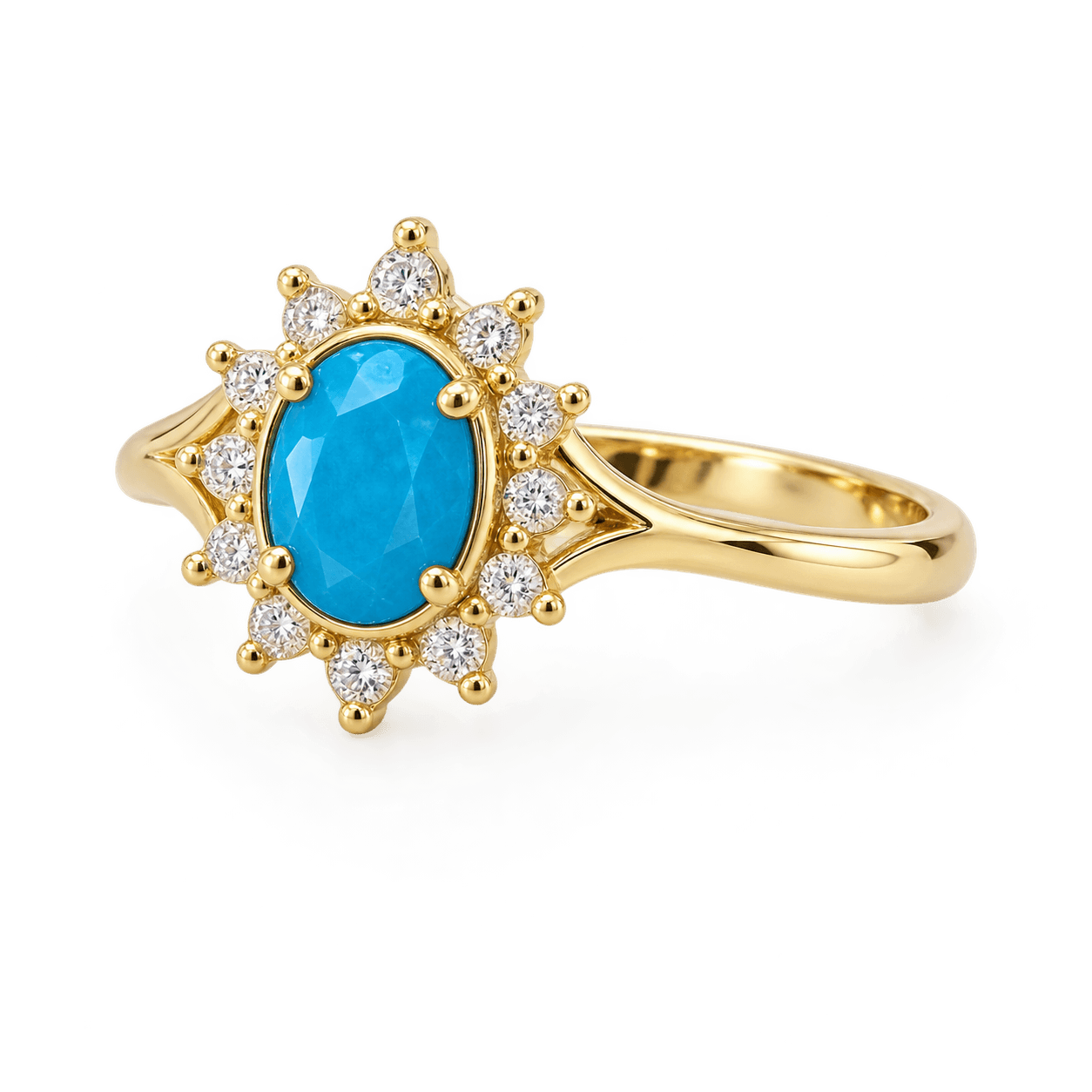Δαχτυλίδι BeJewelled · Turquoise Sun Ring