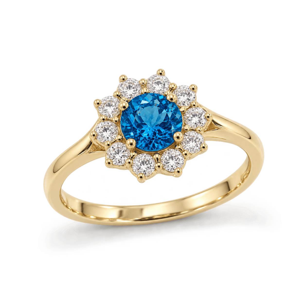 Δαχτυλίδι BeJewelled · Blue Flower Ring